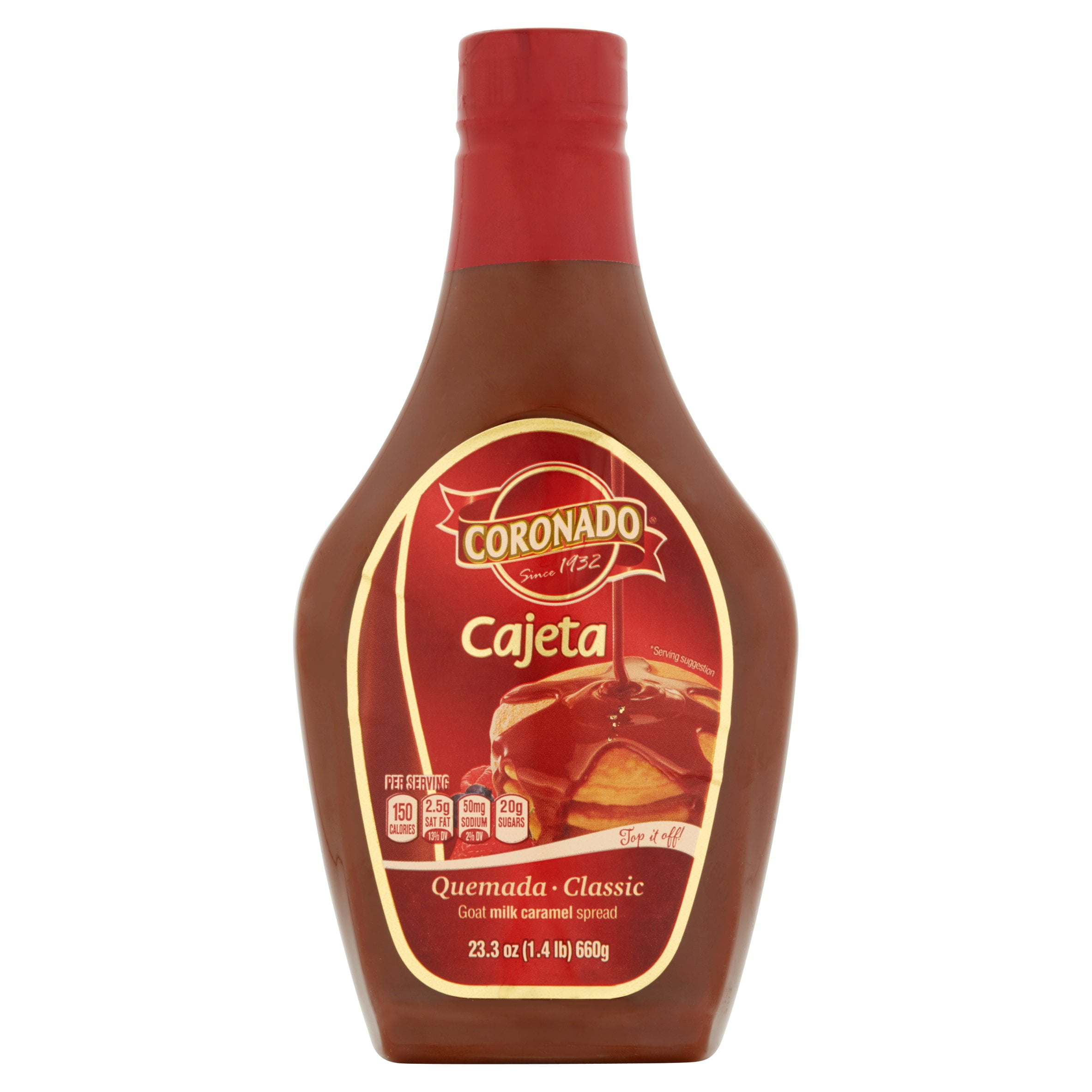 Coronado Cajeta Quemada Classic Goat Milk Caramel Spread, 23.3 oz by Barcel USA LLC.