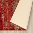 thumbnail image 3 of BNM Modern Brushstroke Non-Slip Washable Indoor Runner Rug, 2' 7" x 8', Orange, 3 of 3
