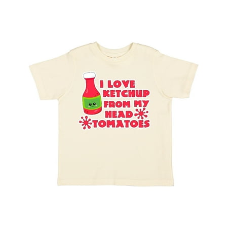 

Inktastic I Love Ketchup from My Head Tomatoes Gift Toddler Boy or Toddler Girl T-Shirt