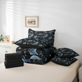 thumbnail image 6 of Feelyou Kid Marine Shark Bedding Comforter Set 7pcs, Kawaii Coral Animal King Bedding Sets, 6 of 8