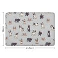 thumbnail image 5 of Boston Terrier Flannel Non Slip Door Rugs,Washable Door Mats Indoor,Decorative Door Mats,Dirt-Resistant and Absorbent Doormat for Entrance,Bedroom,Kitchen,Bathroom,23.5x16in(60x40cm), 5 of 5