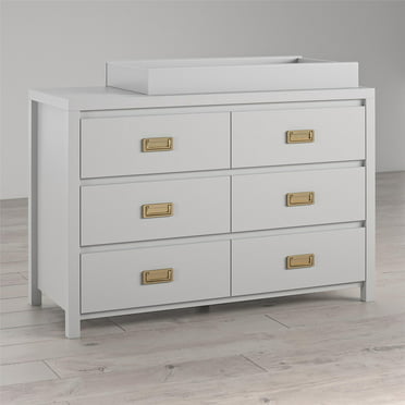 Baby Relax Rivers 6 Drawer Dresser, Baby Relax Rivers 6 Drawer Dresser In White