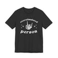 thumbnail image 3 of Overstimulated person funny rock on skeleton hand humor Unisex T-shirt, 3 of 7