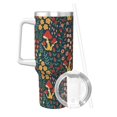 thumbnail image 2 of Disketp Mushrooms And Flowers for 40 OZ Stainless Steel with Handle Lid Straw for Women Men Birthday Presents, 2 of 8