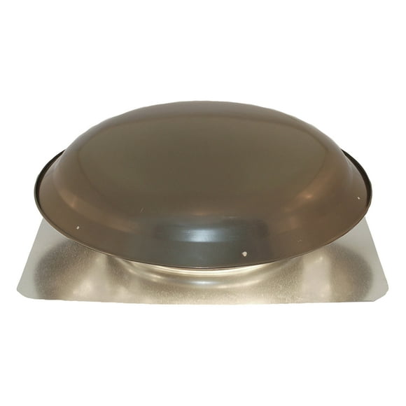 Ventamatic VX25GREY Static Galvanized Steel Dome and Flange Roof Vent, Weathered Grey