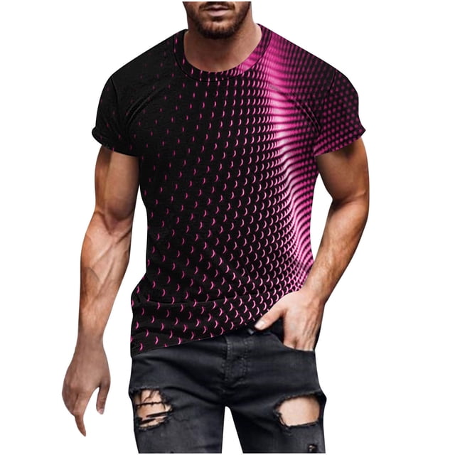 Chandail en Molleton à Manches Courtes pour Hommes, T-Shirt à Col Rond Imprimé, Mode Décontractée, Coupe Ample pour l'Hiver, Superposition avec Vestes et Shorts