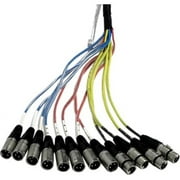 SAEM-8x4x50 - 8 Channel XLR Color Coded Snake Cable - 50 Feet