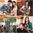 thumbnail image 4 of Pioneer Flower Floral Print Pattern Apron-Garden Aprons for Women with Pockets-Cotton Linen Waterproof Kitchen Cooking Gardening Aprons Adjustable for Kitchen,Cooking,BBQ and Salon 33x27 Inch, 4 of 7