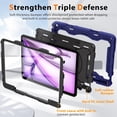 thumbnail image 3 of Iokmax for iPad Air 13 Inch Case M2 2024 with HD Screen Protector & Shoulder Strap & Pen Holder [ 15FT Drop Protection] Heavy Duty Military Case for iPad Air 13 M2 - Rotating Stand for Kids, 3 of 6