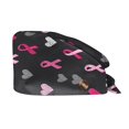thumbnail image 5 of Nurse Cap for Women featuring Vibrant Prints crafted with Breathable Cotton for Nursing Healthcare and Kitchen Food Service with Adjustable Ties White, 5 of 6