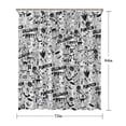 thumbnail image 5 of Halloween Doodle Halloween Elements Shower Curtain 72"x84" ,Bathroom Decorative Shower Curtains Set with 12 Hooks,Modern Waterproof Washable Shower Curtain, 5 of 6