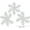 White E, variant on ZZkhGo Christmas Snowflake String Ornaments 6pcs Glitter Plastic Hanging Winter Holiday Decoration White