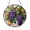 Stained Glass 7.87 Inch, variant on Grape Cluster Stained Glass Window Suncatcher, Rustic Vineyard Art Hanging Decor