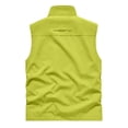 thumbnail image 3 of Men's Windproof Lightweight Collared Golf Vest Outerwear with Pockets, Softshell Sleeveless Jacket for Running Hiking Sports, 3 of 6