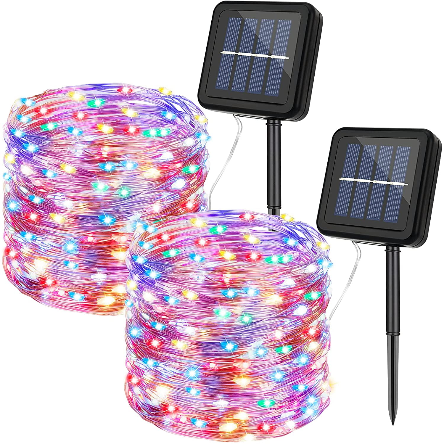 Solar Powered Multi Function LED Fairy Lights 100 lights 