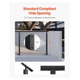 thumbnail image 4 of Cable Railing Post 36 Inch, Stainless Steel Deck Railing Posts with Pre-Drilled Holes, Horizontal Cable Railing Kit, Black Stair Railing Post for Decks & Balconies, 4 of 7