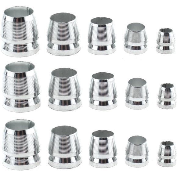 UTAH-15PCS Handle Wedge Kit 5 Sizes Safety Round Axe Handle Wedges Compact Handle Metal Wedge for Reinforcing Axes and Hammers