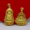 thumbnail image 6 of RSAMD Gold Plated Necklace For Women Men Golden Guanyin Dragon Pendant Clavicle Chain-3, 6 of 9