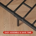 thumbnail image 6 of Industrial King Size Bed Frame with Rustic Wooden Headboard, 14” Platform Bed Frame, No Box Spring Needed, Ample Storage Space, Noise-Free Design, Rustic Brown, 6 of 7
