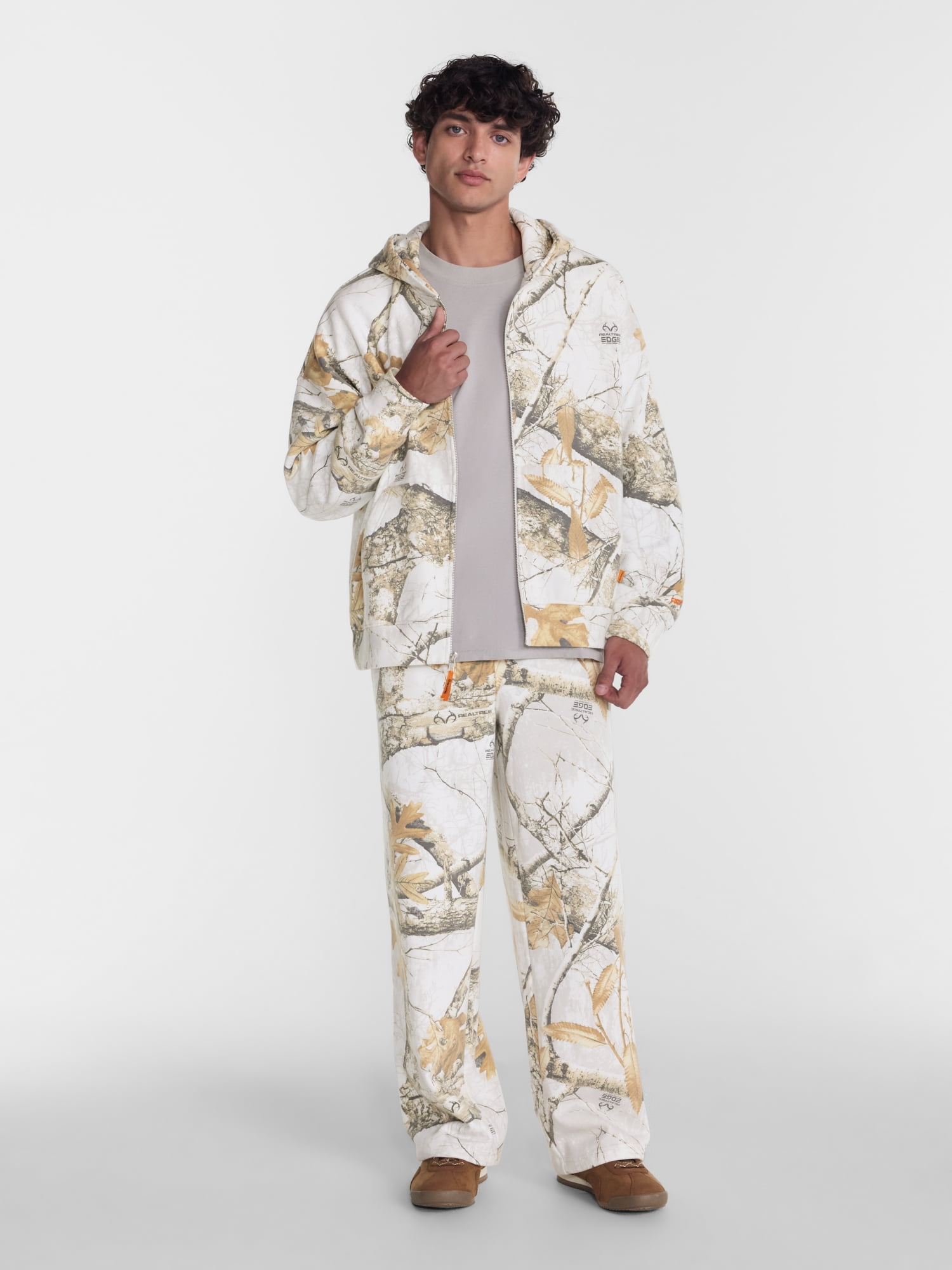 No Boundaries x Realtree Boxy Fit Heavyweight Fleece Full Zip Hoodie, Men's Sizes XS-4XLT