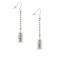 thumbnail image 2 of Delight Jewelry Silvertone Inspire - Silver-tone Long Sparkle Dangle French Earrings, 2 of 4