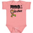 thumbnail image 3 of Inktastic Proud of My Brother Autism Awareness Puzzle Piece Ribbon Boys or Girls Baby Bodysuit, 3 of 5