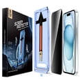 thumbnail image 1 of Protector de pantalla MAGIC JOHN Privacy para iPhone 15 de 6.1 pulgadas, paquete de 2, 1 of 7