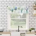 thumbnail image 4 of Window Treatment Valance Curtain, Glass Bottle Green Leaves Hydrangea Spring Shade Short Curtain for Kitchen Bathroom Living Room Bedroom Privacy Rod Pocket Drapes 54" W x 18" L 1 Panel, 4 of 8
