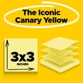 thumbnail image 2 of Dispensador de notas adhesivas desplegables de 7,6 x 7,6 cm, 24 blocs de color amarillo canario, 2 of 8