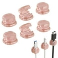thumbnail image 2 of Dusknt Self-Adhesive Cable Organizer Transparent Powder, Fixing Clip, 2 of 9