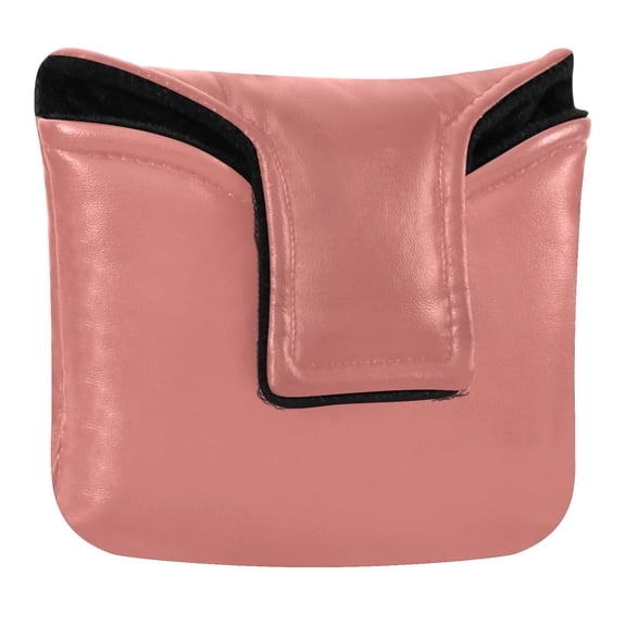 Haosy Coral Golf Mallet Putter Cover Strong Magnetic Leather Golf Club Headcover Closure