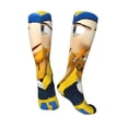 thumbnail image 5 of Lsque Sml Jeffy Printed Crew Socks Men's Women's LightWeight Thin Casual Calf Socks ,Knee High Socks,Cotton Socks, 5 of 9