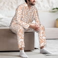 thumbnail image 7 of Lsque Simple Fruit Pattern Long Sleeve Pajama Set for Men - Soft 2-Piece Sleepwear and Loungewear Set with Pockets, Comfy Nightwear-Small, 7 of 7