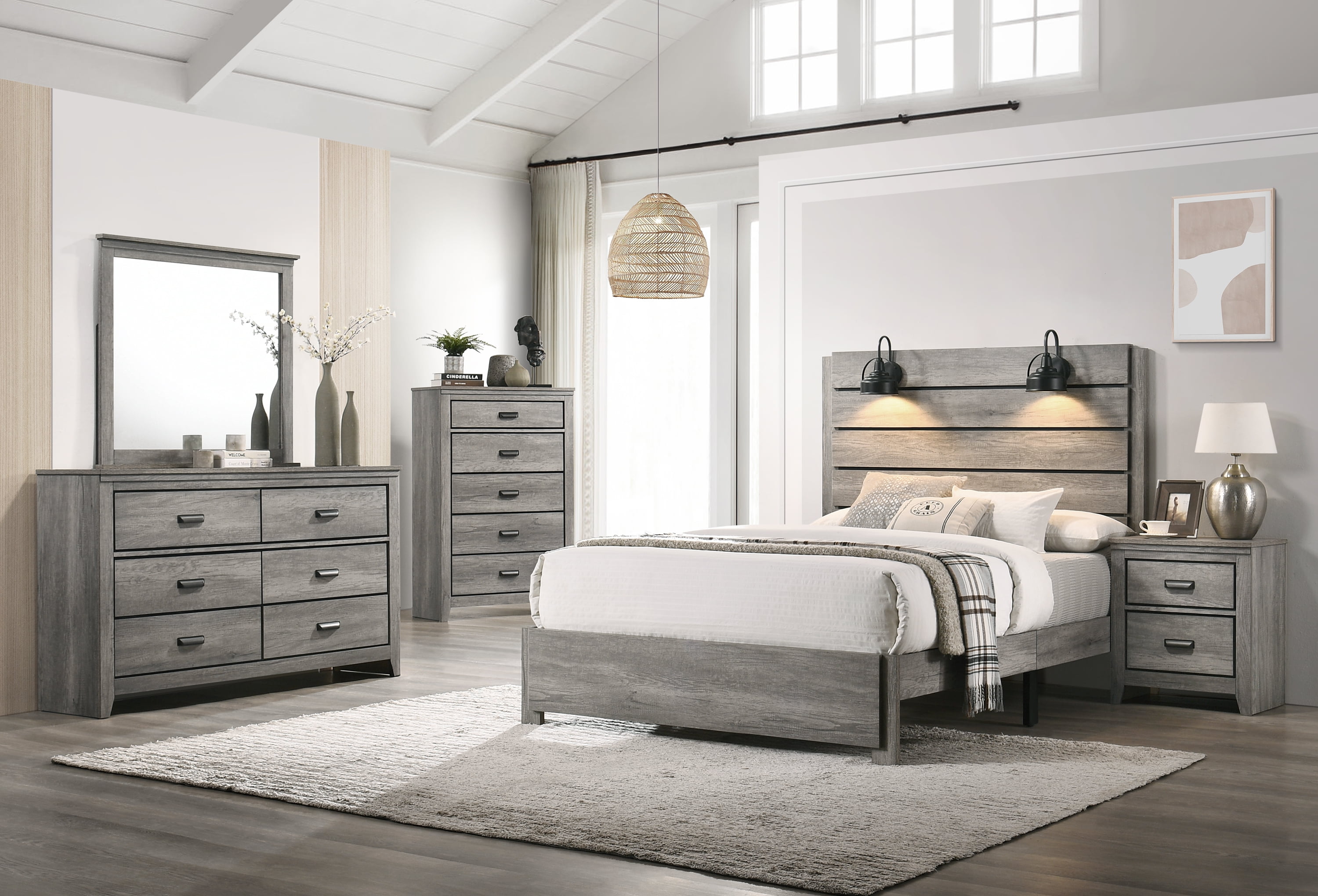 Billy Gray Platform Bedroom Set Special Full 3 Piece Bed, 2 — free download