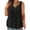 Black, variant on Tbopshirt Tank Tops for Women,Womens tops,Womens Tank Summer Solid Sleeveless Flared Trendy Casual Blouse Button Tunic Shirt tops,T-shirt Vest Tee Blouse,Womens Fashion
