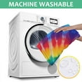 thumbnail image 6 of Colorful Rainbow Tie Dye Spiral Pattern Square Tablecloth,Waterproof Square Table Cover,Wipeable Spillproof Washable Table Cover for Home Kitchen Party Decor 60"x60"(152x152cm), 6 of 6