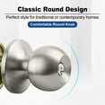 thumbnail image 3 of Ball Door Knob with Lock and Key,Stainless Steel Entrance Door Lock,Keyed Entry Door Knob Set,Bedroom Door Knobs,Round Ball Handle, 3 of 9