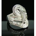 thumbnail image 2 of Priscilla Statement Ring Baguette Cubic Zirconia Womens Ginger Lyne Collection, 2 of 6