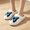 Blue, variant on Women Slippers, Cute Pattern Fruit Slippers, Warm Soft Bedroom Shoes Fuzzy Closed Toe Sandals Non Slip House Bedroom Slippers