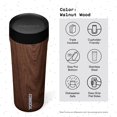 thumbnail image 4 of Taza de viaje Corkcicle Commuter Cup, madera de nogal, 500 ml, 4 of 7