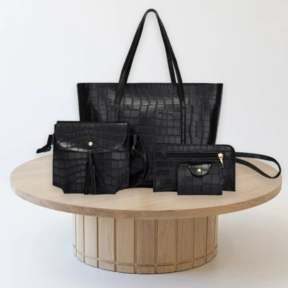 HaoXianJian 4pcs Womens Bags Handbags Wallet Tote Bag Shoulder Bag Tops Handles Satchel Purse