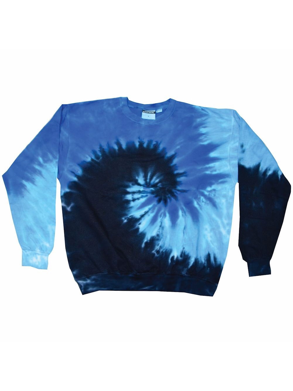 Colortone Tie Dye Crew Neck Fleece Sweatshirt