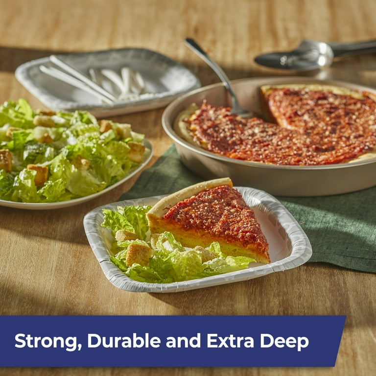 Hefty Extra Deep 8.6 Inch Paper Plates, 50 Count - Walmart.com