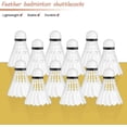 thumbnail image 4 of Timing king Badminton Feather Shuttlecock Gold Series For Practice & Tournaments | White , Pack Of 10, 4 of 4