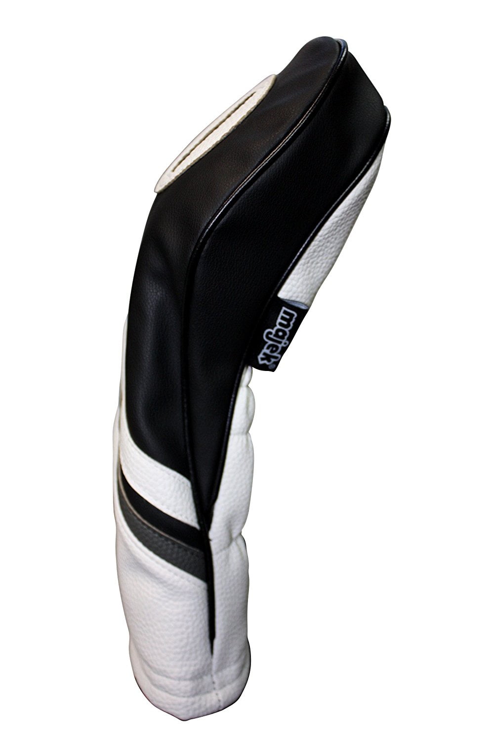 Golf Headcovers Black and White Leather Style 1, 3, X Driver and Fairway Head Covers Fits 460cc Drivers