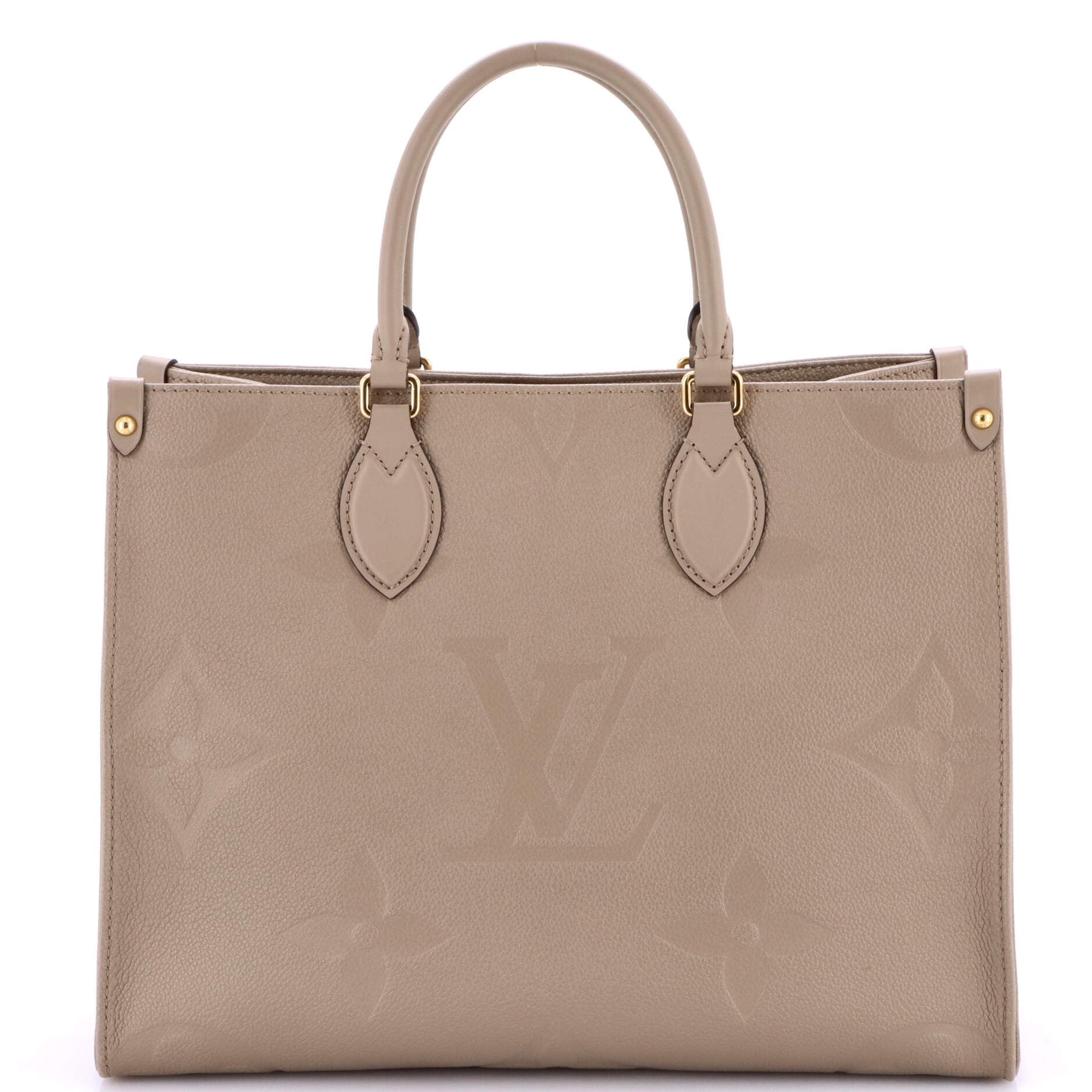 Pre-Owned Louis Vuitton OnTheGo Tote Monogram Empreinte Giant MM By Rebag