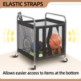 thumbnail image 4 of Estante de almacenamiento de pelotas deportivas STORAGE MANIAC Rolling, paquete de 1, 4 of 9