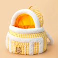 thumbnail image 3 of Bolsa portamascotas de invierno, Gato cálido, mochila portátil de viaje para cachorros y gatos, doble hombro, bolsa para salir con cabeza de mascota, novedad de 2022, 3 of 5