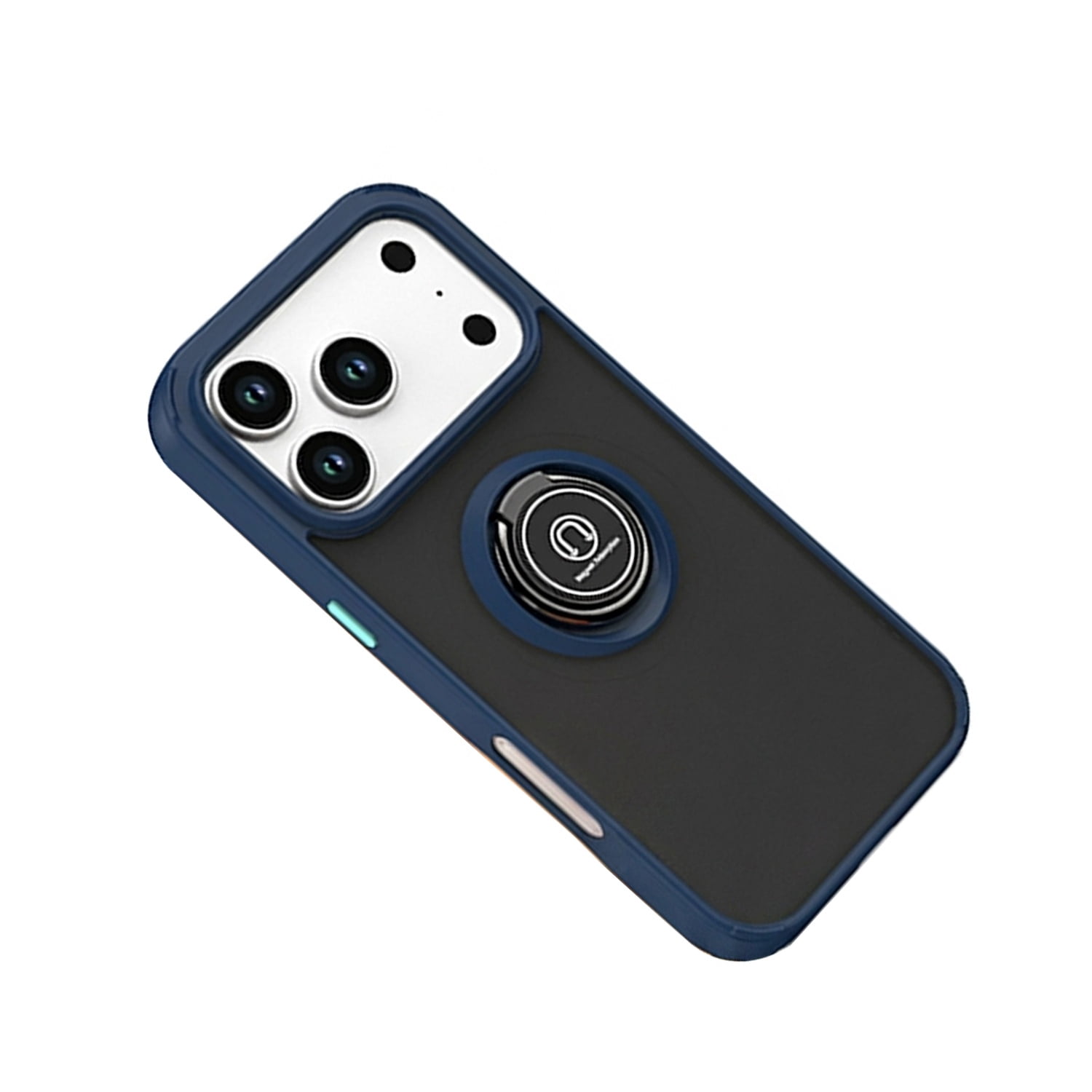 Sturdy Matte Ring Case for iPhone 17 Pro Max - Dark Blue
