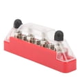 thumbnail image 1 of Marine 48V 150A 4 Post Power Distribution Terminal Block 7 Way Bus Bar with Cover for Cars RVs Boats, 1 of 7